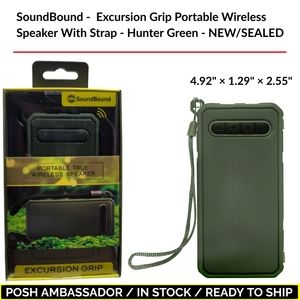 SoundBound -  Excursion Grip Portable Wireless Speaker - Hunter Green - NEW